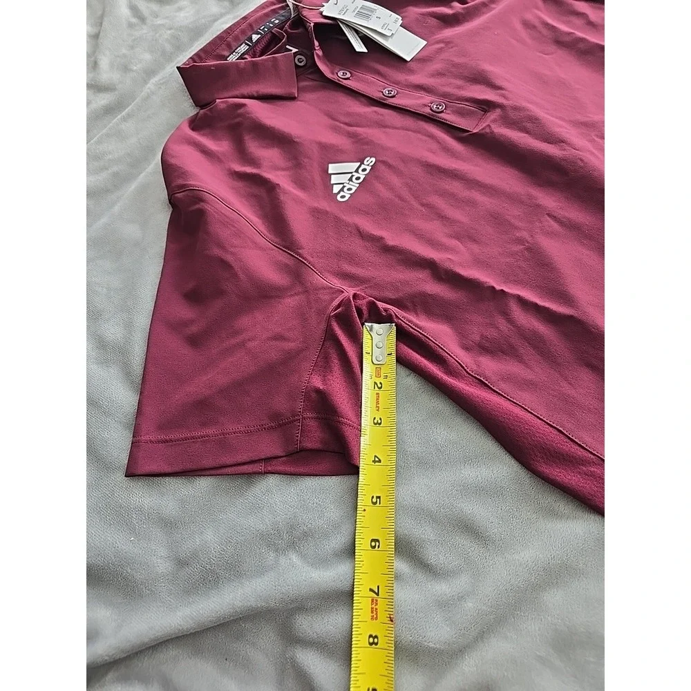 Adidas Men's M‎ STM Polo. Maroon New W/tags. Size S Golf Golfing